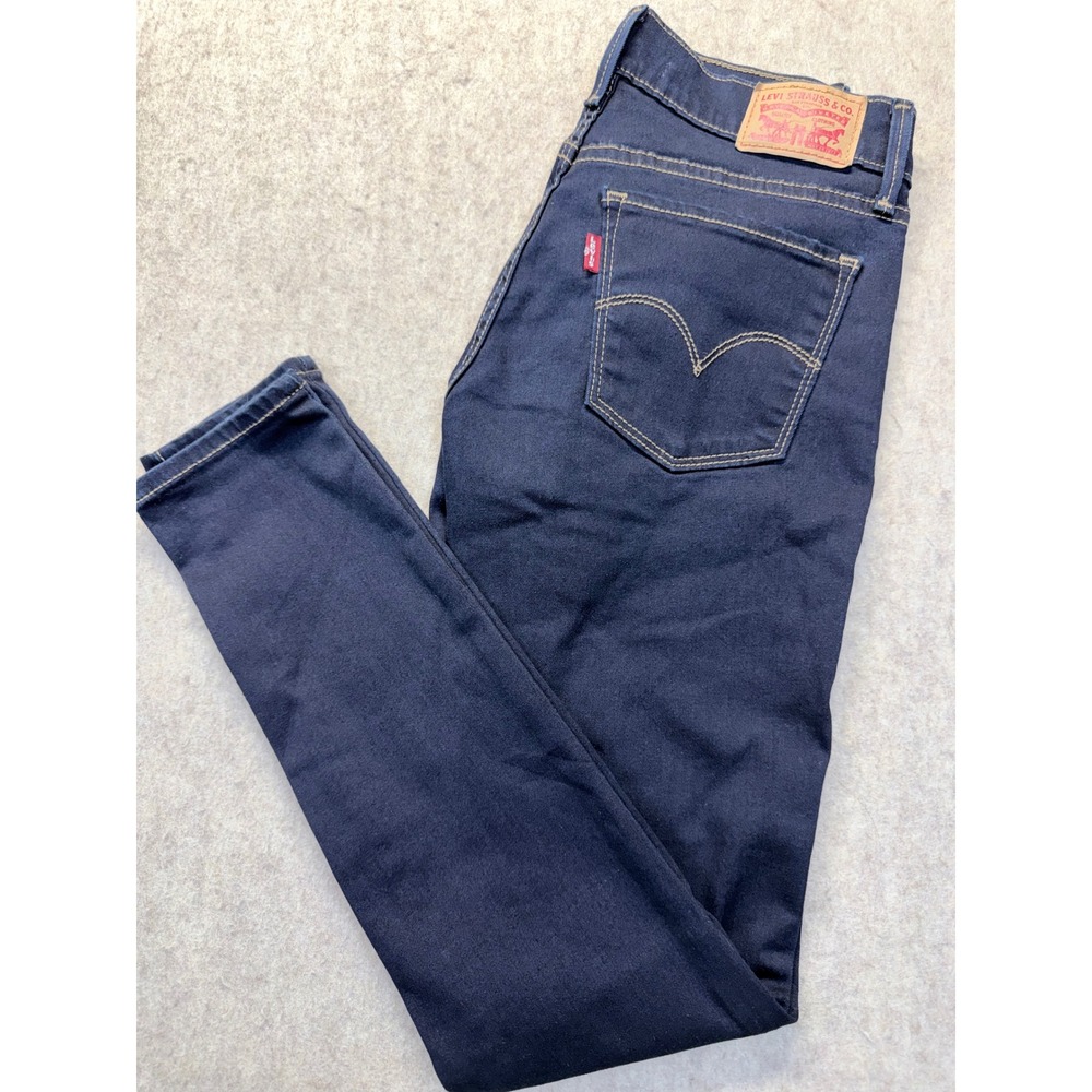 Levi's 710 Super Skinny Jeans‎ Womens 27 Dark Blue Denim Lifts & Holds Sculpts